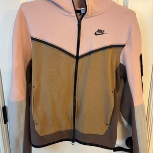 Nike Tec Men’s Hoodie. Men’s Small. Pink and Brown